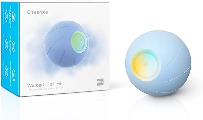 Balle jouet intelligente chairball avec [3 modes interactifs], lumières led, balle evil se