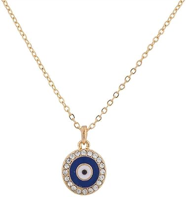 Accessoires de luxe couleur or bleu mauvais œil protection collier mince. En tant que leader du commerce en ligne en Côte d'Ivoire, DIAYTAR COTE D'IVOIRE s'engage à fournir aux clients non seulement une grande sélection de produits, mais aussi un service client exceptionnel et des délais de livraison rapides. La boutique collabore avec des fournisseurs de confiance pour garantir la qualité et l'authenticité des produits proposés. Grâce à sa philosophie centrée sur le client, DIAYTAR COTE D'IVOIRE a établi une solide réputation de fiabilité et de professionnalisme.