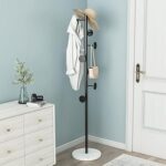 Porte-manteau sur pied multifonction, organisateur d'entrée, support d'arbre en métal pour vêtements, écharpes