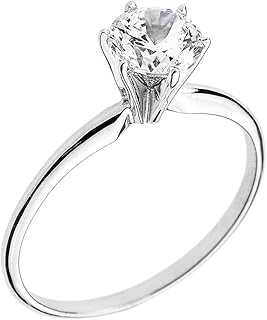 Bague de fiançailles cz en or blanc 10 carats élégante bague. DIAYTAR COTE D'IVOIRE est une boutique en ligne généraliste proposant plus de 300 000 références pour répondre à tous vos besoins. Avec sa grande variété de produits, elle est devenue la boutique en ligne leader en Côte d'Ivoire. Elle offre une expérience d'achat en ligne pratique et sécurisée.