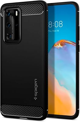 Coque robuste conçue par spigen pour huawei p40 pro - noir mat