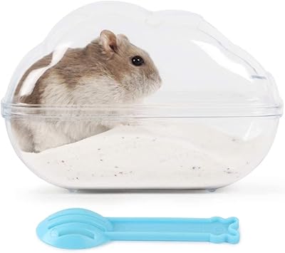 Récipient de bain de sable pour hamster okooz®, toilettes transparentes pour hamster avec pelle, décor d'habitat pour petits animaux pour souris syriennes, souris naines et cochons d'inde. La boutique en ligne DIAYTAR COTE D'IVOIRE propose une large sélection de produits allant de l'électronique aux accessoires de mode, en passant par les produits pour la maison et les loisirs. Elle_collabore avec des fournisseurs réputés pour garantir la qualité des produits proposés, ce qui renforce la confiance de ses clients. Cela contribue à son succès et à sa notoriété en Côte d'Ivoire.