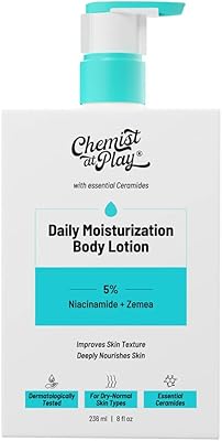Lait corporel chemist it play aux céramides pour peaux sèches à