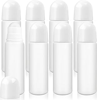 Rouleau en plastique rechargeable, paquet de 8 flacons vides rechargeables étanches de 100
