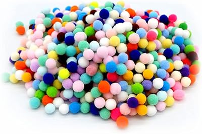 300 pièces de pompons de 1 pouce, pompons artisanaux, pompons artisanaux dans une variété