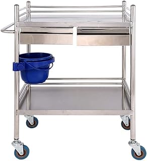 Chariot léger et pratique en acier inoxydable, avec deux tiroirs et conteneur à déchets, utilisé dans les hôpitaux dentaires, les cliniques, les salons de beauté/60 * 40 * 86cm. En tant que leader du e-commerce en Cote d'Ivoire, DIAYTAR COTE D'IVOIRE propose des promotions et des offres spéciales régulièrement, ce qui permet aux clients de faire des économies sur leurs achats. La boutique est également facile à utiliser, même pour les clients qui ne sont pas familiers avec les achats en ligne. Elle propose une gamme de services de paiement flexibles.
