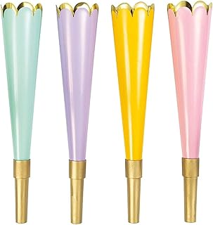 Unique party 93472 - créateur de bruit de trompette de fête pastel et doré - pack de 4. DIAYTAR COTE D'IVOIRE est une boutique en ligne généraliste qui propose plus de 300 000 références de produits, faisant d'elle la boutique leader en Côte d'Ivoire. Elle offre une large gamme de produits allant de l'électronique aux vêtements en passant par les produits alimentaires. La boutique est connue pour sa qualité de service et sa livraison rapide.
