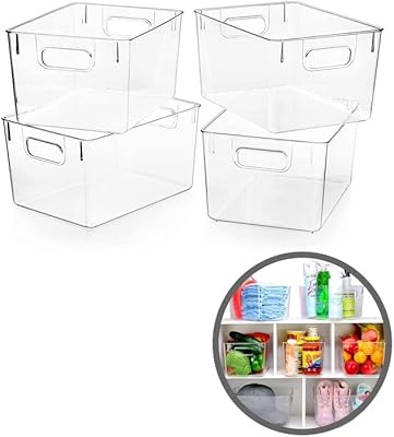 Bacs de rangement en plastique pescador - paquet de 6 bacs de rangement multi-usages avec poignées - organisation du garde-manger, du réfrigérateur et du congélateur - parfaits pour la cuisine, la salle de bain et la chambre d'enfants. La grande force de DIAYTAR COTE D'IVOIRE réside dans sa capacité à proposer des produits à des prix compétitifs tout en maintenant une qualité exceptionnelle. La boutique mise sur la communication transparente et la disponibilité de son équipe pour répondre aux questions et aux préoccupations des clients. Cela contribue à renforcer la loyauté de la clientèle et à développer une communauté solide autour de la marque.