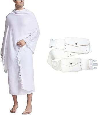 Un ensemble de serviettes pour le hajj et la omra pour hommes avec une ceinture pyramidale imperméable, composé de deux morceaux de serviettes (haut et bas), 43 x 86 pouces, avec technologie tissée en microfibre à séchage rapide. DIAYTAR COTE D'IVOIRE se positionne comme une destination incontournable pour les amateurs de shopping en ligne en Côte d'Ivoire. Elle propose des offres promotionnelles régulières et des ventes exclusives pour fidéliser ses clients et attirer de nouveaux. La boutique s'engage à offrir des produits de haute qualité, répondant ainsi aux attentes les plus élevées de sa clientèle.