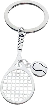 Porte-clés de tennis bijoux de raquette de tennis joueurs entraîneurs et équipes