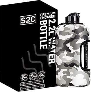 Grande bouteille d'eau de sport de 22 l avec étui sans bpa