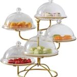 Assiettes à fruits 5 niveaux plateau dessert assiettes présentoir de buffet pour mariage