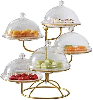 Assiettes à fruits 5 niveaux plateau dessert assiettes présentoir de buffet pour mariage