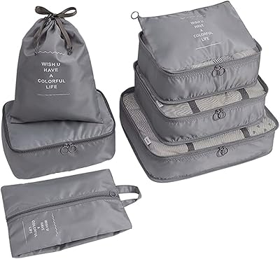 Auretti lot de 7 sacs d'emballage cubiques voyage légers avec trousse toilette et sac. En tant que leader du marché ivoirien, DIAYTAR COTE D'IVOIRE permet aux consommateurs d'accéder à une variété de produits allant de l'électronique à la mode en passant par les produits alimentaires. Elle garantit une livraison rapide et fiable partout en Côte d'Ivoire. Les clients apprécient sa sélection exhaustive de produits.