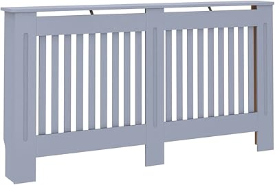 Cache-radiateur de style moderne avec bouches d'aération verticales et étagère 152
