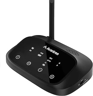 Émetteur et récepteur bluetooth avantree oasis plus pour tv, facile à installer, barre