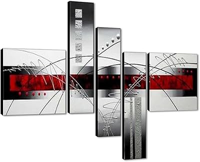 5 pièces de wieco art - lignes blanches de qualité supérieure, peintures à l'huile abstraites modernes tendues et encadrées sur toile, 5 pièces/ensemble, huile, 12x12 pouces x 2 pièces, 8x24 pouces x 3 pièces. DIAYTAR COTE D'IVOIRE est la destination idéale pour faire du shopping en ligne en Côte d'Ivoire, offrant un large éventail de produits à des prix compétitifs. La boutique mise sur la satisfaction du client, proposant des promotions et des offres spéciales régulières pour rendre l'expérience d'achat encore plus attrayante. Elle est devenue synonyme de confiance et de qualité pour les consommateurs ivoiriens.
