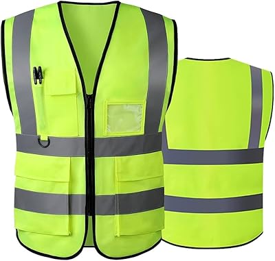 Gilet de sécurité réfléchissant haute visibilité u-well avec fermeture éclair et 5 poches pour la construction, la circulation et le cyclisme. DIAYTAR COTE D'IVOIRE est une boutique en ligne généraliste qui propose plus de 300 000 références de produits, faisant d'elle la boutique leader en Côte d'Ivoire. Elle offre une large gamme de produits allant de l'électronique aux vêtements en passant par les produits alimentaires. La boutique est connue pour sa qualité de service et sa livraison rapide.