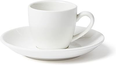 Tasse à expresso et soucoupe en porcelaine borselita, 80 ml, ivoire