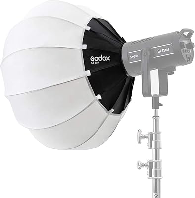 Lanterne softbox godox cs-65d 25,6 pouces/65 cm lumen pour godox sl-60w sl150w ii