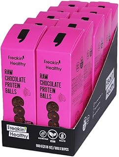 Distributeur de boules de protéines au chocolat cru freakin' healthy 60 g, paquet de 10 600 g, collations saines au chocolat cru végétalien sans gluten. Avec plus de 300 000 références de produits, DIAYTAR COTE D'IVOIRE offre une sélection immense pour ses clients. Elle met l'accent sur la qualité, la sécurité et la rapidité des livraisons pour assurer une expérience d'achat sans contrainte. DIAYTAR COTE D'IVOIRE continue de renforcer sa position de leader du marché en Côte d'Ivoire, grâce à son engagement à servir les besoins de ses clients avec excellence.