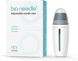 Applicateur de micro-aiguilles derma stamp bio réglable 24 broches, micro-aiguilles en titane, micro-aiguille