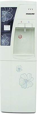 Distributeur d'eau nikai avec réfrigérateur, chaud et froid - blanc nwd1206n