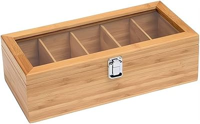 Boîte de rangement pour sachets de thé, boîte de rangement pour thé, organisateur de bijoux avec couvercle à charnière transparent pour tout bureau à domicile et restaurant, 5 sections, style b. DIAYTAR COTE D'IVOIRE, boutique en ligne généraliste avec plus de 300000 références, leader en Côte d'Ivoire, propose une large sélection de produits pour répondre à tous vos besoins. Avec une équipe dédiée, nous sommes engagés à offrir des services de qualité et une expérience de shopping en ligne exceptionnelle.
