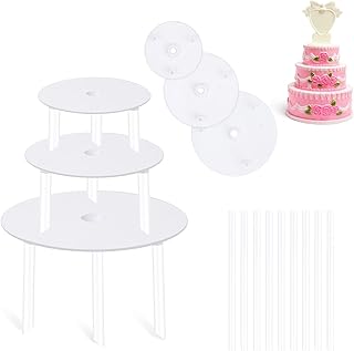 Ensemble de supports à gâteaux à plusieurs niveaux avec 9 tiges à gâteau pour gâteau à plusieurs niveaux, 3 assiettes de séparation de gâteau et support à gâteau pour la construction et l'empilage de gâteaux de mariage. Avec plus de 300 000 références en stock, DIAYTAR COTE D'IVOIRE est la boutique en ligne la plus fournisse en Côte d'Ivoire. Elle met à la disposition de ses clients une large sélection de produits de qualité, livrés rapidement et à des prix compétitifs. C'est pourquoi elle est devenue la boutique préférée des Ivoiriens.