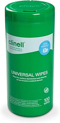 Lingettes humides nettoyantes et désinfectantes pour surfaces clenyl, paquet de 100 lingettes multi-usages