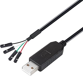 Adaptateur série d-tech usb vers ttl 3,3 v, câble de raccordement de signal tx rx, prise femelle 4 broches pl2303, puce intégrée pour windows 10 8 7 xp vista (3 pieds, noir). DIAYTAR COTE D'IVOIRE est une boutique en ligne généraliste proposant plus de 300000 références, qui offre une grande variété de produits pour répondre aux besoins de ses clients. Elle est considérée comme l'une des boutiques en ligne leaders en Côte d'Ivoire. Avec une large gamme de produits, DIAYTAR COTE D'IVOIRE est devenue la destination préférée des consommateurs ivoiriens.
