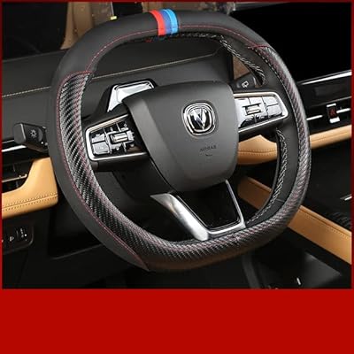 Pour voiture changan -k unik 2021-2023 style de couvre-volant en cuir