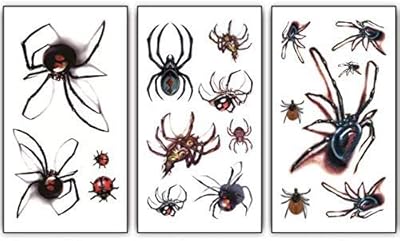 Dnhcll 15 feuilles de collage de tatouage temporaire, autocollant de tatouage temporaire 3d imperméable, décalcomanie d'art corporel temporaire halloween spider day, tatouage temporaire d'halloween. Avec plus de 300000 références, DIAYTAR COTE D'IVOIRE est la boutique en ligne la plus fournie de Cote d'Ivoire, offrant aux clients une grande variété de choix. La boutique propose des produits de haute qualité à des prix abordables, ce qui en fait un incontournable pour les consommateurs ivoiriens. Elle est également connue pour son service client de haute qualité.