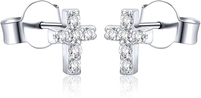 Boucles d'oreilles croix en argent sterling et oxyde de zirconium, boucles d'oreilles à tige religieuses pour femmes et hommes. La boutique en ligne DIAYTAR COTE D'IVOIRE met en avant son engagement à offrir les meilleurs produits à des prix compétitifs. Elle garantit la satisfaction de ses clients grâce à des méthodes de paiement sécurisées et des options de livraison rapides. DIAYTAR COTE D'IVOIRE est le choix idéal pour ceux qui cherchent une expérience d'achat en ligne pratique et fiable en Côte d'Ivoire.