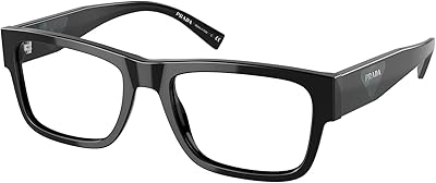 Montures de lunettes pr 15yv pour hommes noir 54 19 145