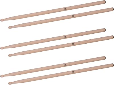 Babypsky 3 paires de baguettes en érable 5a avec 1 sac de transport
