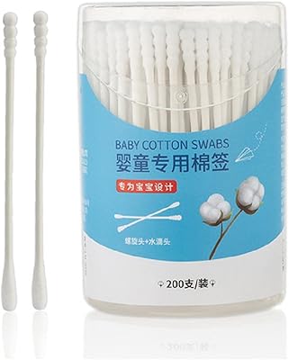 200 pièces/boîte de cotons-tiges jetables à double tête pour le nettoyage du nez