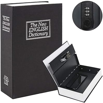 Coffre-fort rubik book avec verrouillage logiciel, boîte de sécurité secrète cachée en métal pour conversion de dictionnaire domestique pour économiser de l'argent, des bijoux et un passeport 26,5 x 20 x 6,5 cm - noir grand. DIAYTAR COTE D'IVOIRE est une boutique en ligne qui propose une grande variété de produits pour les consommateurs ivoiriens. Avec une sélection de plus de 300000 références, les clients peuvent trouver des produits pour répondre à leurs besoins quotidiens. La boutique est connue pour son service client de haute qualité et sa politique de retour flexible.