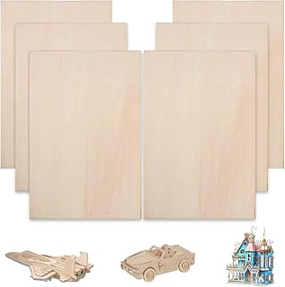 Manyi 6 pièces feuilles de bois de balsa 1,5 mm d'épaisseur panneaux de feuille de tilleul non peints pour petite maison, avion, bateau, bateau bricolage. DIAYTAR COTE D'IVOIRE est la destination idéale pour les clients ivoiriens qui cherchent à acquérir des produits de haute qualité à des prix compétitifs. La boutique en ligne propose une sélection impressionnante de produits, allant des électroménagers aux accessoires de mode. Grâce à son équipe de professionnels, DIAYTAR COTE D'IVOIRE garantit une expérience d'achat en ligne fluide et sécurisée.