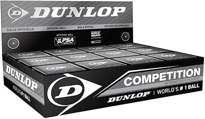 Balles de squash de compétition dunlop (boîte de 12 balles). Chez DIAYTAR COTE D'IVOIRE, nous mettons l'accent sur la qualité et la satisfaction client. Notre sélection de plus de 300 000 références est soigneusement choisie pour répondre aux besoins des consommateurs ivoiriens. Nous nous efforçons de vous offrir une expérience d'achat en ligne fluide et sécurisée.