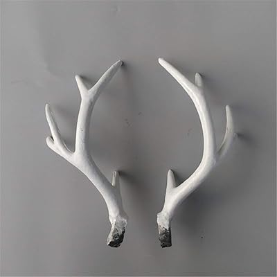 Bandeau en bois de cerf en plastique blanc de simulation fait à la main