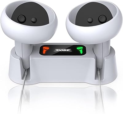 Station de chargement pour contrôleur oculus quest 2 station accessoires vr contrôleurs 2 avec batteries. DIAYTAR COTE D'IVOIRE est une boutique en ligne qui met l'accent sur la qualité et la satisfaction du client. Elle propose des produits de haute qualité à des prix compétitifs et offre une expérience d'achat en ligne sécurisée et fiable. Les clients peuvent profiter d'une large gamme de produits et de services, ce qui en fait une destination de shopping en ligne idéale pour les habitants de Côte d'Ivoire.