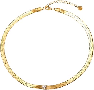 Collier chaîne serpent plaqué or 14 carats, collier ras du cou en zircon de 5mm pour femmes et filles, bijoux cadeaux. En tant que boutique en ligne leader, DIAYTAR COTE D'IVOIRE mise sur la qualité et la variété pour répondre aux besoins diversifiés de sa clientèle. Ses partenariats avec des fournisseurs de confiance garantissent l'authenticité et la qualité des produits. Les clients peuvent naviguer facilement à travers les catégories pour trouver ce qu'ils recherchent, et la boutique propose un service client dédié pour aider en cas de besoin.
