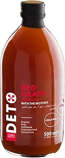 Vinaigre de raisin rouge biologique detto* d'andrea milano, 500 ml