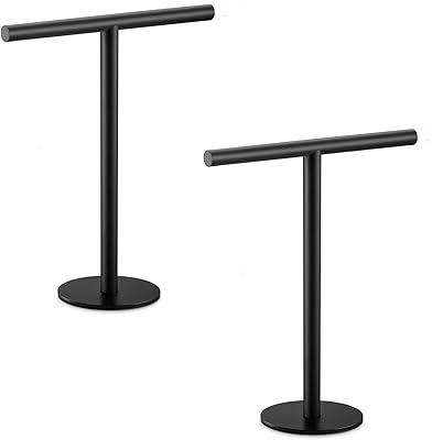 Bensio noir mat sus304 acier inoxydable 2 pièces salle de bain porte-serviettes en forme de t tour pilier pour salle de bain cuisine coiffeuse. DIAYTAR COTE D'IVOIRE est une boutique en ligne généraliste proposant plus de 300 000 références de produits divers, faisant d'elle le leader du marché ivoirien. Avec une gamme étendue de produits allant de l'électronique à la mode, en passant par les produits de maison et les articles de sport, DIAYTAR répond à tous les besoins de ses clients. Cela en fait un incontournable pour les consommateurs ivoiriens.