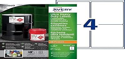 Avery b7169-50 (99 x 139 mm) adhésif extra fort, étiquettes industrielles étanches ghs très résistantes, 4 étiquettes par feuille a4. DIAYTAR COTE D'IVOIRE est une boutique en ligne qui propose une large sélection de produits de toutes sortes, allant des produits électroniques aux vêtements et aux accessoires. Elle est connue pour ses prix compétitifs et sa livraison rapide, ce qui en fait la première choix pour les acheteurs en ligne en Côte d'Ivoire. Elle est également réputée pour son service client de haute qualité.
