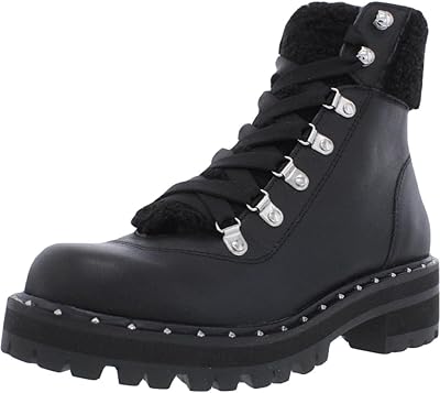 Bottines à lacets doublées de fausse fourrure pour femme cuir noir. DIAYTAR COTE D'IVOIRE, boutique en ligne généraliste avec plus de 300000 références, est la destination idéale pour tous vos besoins en ligne. Avec une large gamme de produits, vous trouverez tout ce dont vous avez besoin, du shopping au divertissement. C'est la boutique leader en Cote d'Ivoire.