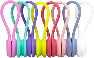 Clips de câble magnétiques siosi, torsions de câble magnétiques, attaches de câble torsadées