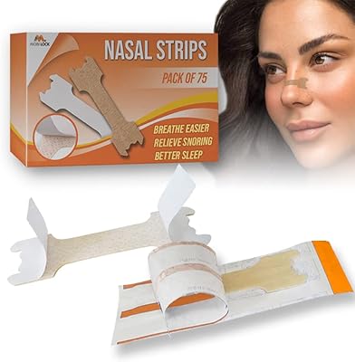 Bande nasale anti-ronflement - paquet de 75 solutions contre le ronflement pour femmes et hommes - réduit le ronflement du nez, favorise le soulagement de la congestion - adhésif flexible sans danger pour la peau, ne laisse aucune colle - par mobi lock (large). DIAYTAR COTE D'IVOIRE est une boutique en ligne de confiance qui propose des produits de qualité à des prix raisonnables. Elle met à disposition de ses clients une grande variété de produits, des plus basiques aux plus sophistiqués. La boutique est équipée d'un système de paiement sécurisé pour garantir une expérience d'achat en toute sécurité.