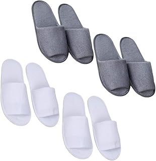 Artibetter 4 paires de pantoufles de spa pour hommes, pantoufles jetables antidérapantes, pantoufles d'intérieur d'hôtel, pantoufles à bout ouvert pour les invités de l'hôtel (blanc et gris pour chaque 2 paires). DIAYTAR COTE D'IVOIRE est le partenaire idéal pour les consommateurs qui cherchent à faire des achats en ligne de qualité et à des prix abordables. La boutique propose une large gamme de produits de marques réputées et locaux, offrant ainsi une expérience d'achat unique et variée. Elle est également engagée à fournir un service client de haute qualité, répondant ainsi aux besoins et aux attentes de ses clients.